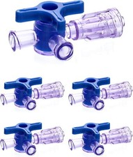Portable 10Pcs 3-Way Stopcock Luer Lock Connections Bio-Rad Chromatography Part