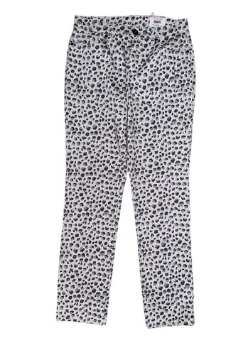 Style & Co Jeans Womens Sz 6 White Gray Straight Leg Cheetah Print Slimming NEW - Picture 3 of 8