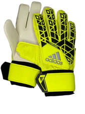 Adidas Ace Fingersave Replique Goalkeeper Gloves Volt/Black Size 12