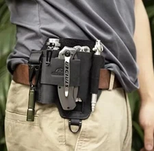 Topstache Leather Multitool Sheath Organizer Black NEW 