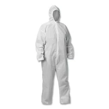 Kleenguard Kga20 Lightweight Hooded Coverall Zip Front 4X-Large