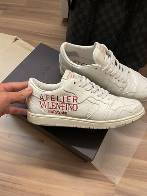Original Valentino Garvani  Weiß Leder Gr: 43 VLTN Sneaker Schuhe  OVP UVP* 690 