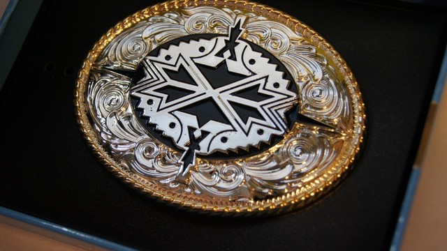 aztec belt buckle