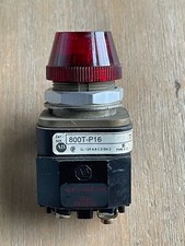 ALLEN BRADLEY 800T-P16 SER T RED ILLUMINATED PILOT LIGHT WITH 40171-002-01 120V