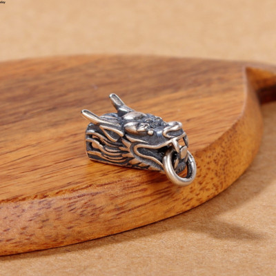 Pure S925 Sterling Silver Men Women Lucky Dragon Clasp - Main Image