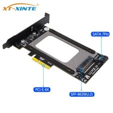 PCI-E Riser 3.0 4X to U.2 SFF-8639 Adapter PCIe U.2 SSD to PCI Express Card New