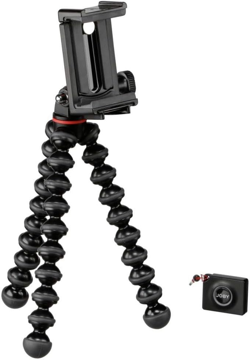 Griptight Smartphone/Action Camera Flexible Tripod Stand Kit, Black/Charcoal, 10