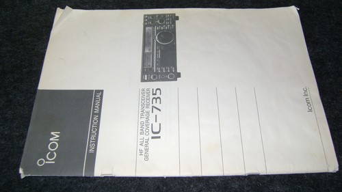 ORIGINALE Icom IC-735 manuale istruzioni e schema BIN $19,95 SPEDITO - Foto 4 di 6