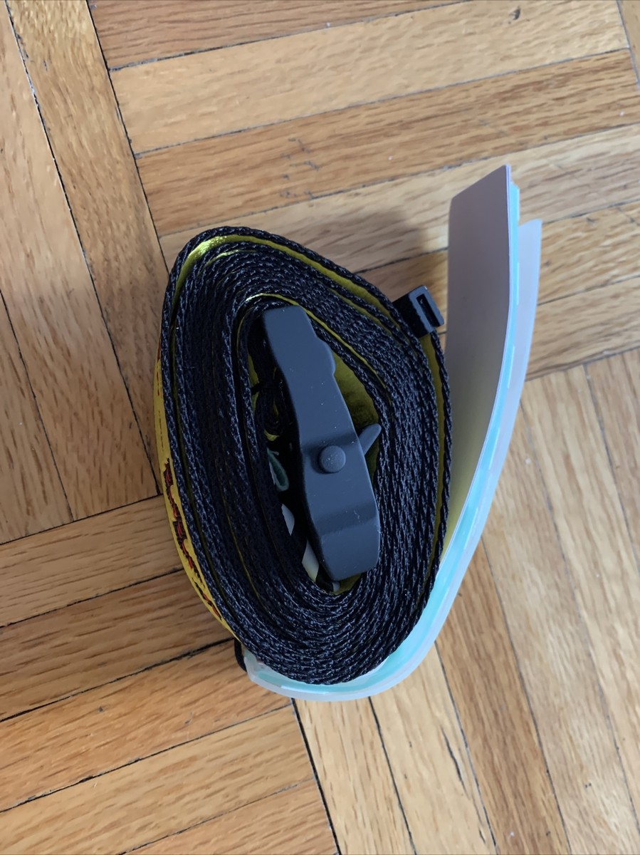 NEW Off-white industrial belt Yellow Black. 200CM, 5,400LB 