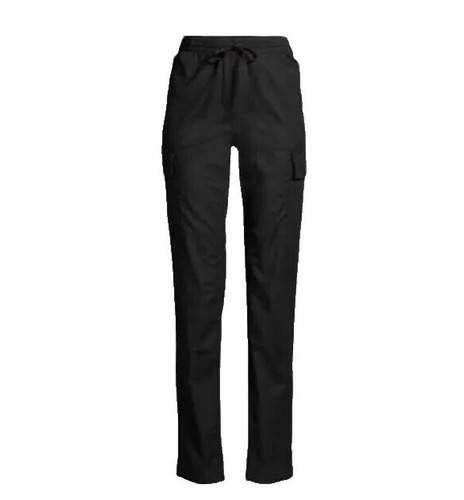 Lands End Womens Plus Size Linen Pants 20W Brown Elastic Waist