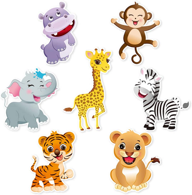 Zoo Jungle Animals Party Centerpieces - 21PCS Safari Theme Party  Decorations Tab | eBay