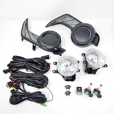 LED White DRL Amber Signal Fog Lights And Bezel Set For 2014-2023 4Runner