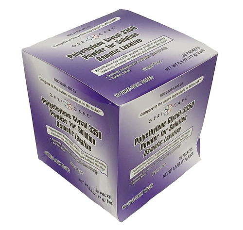 30PK Gericare Polyethylene Glycol 3350 Powder Osmotic Laxative Packets 0.5oz/17g - Picture 9 of 10