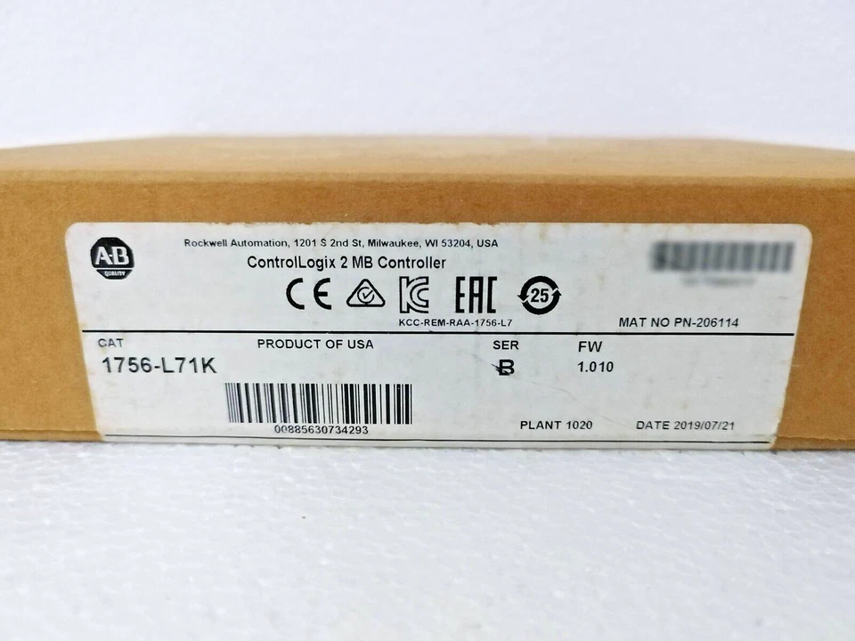 Allen Bradley 1756-L71K SER: B ControlLogix 2MB Controller - Imagen 3 de 3