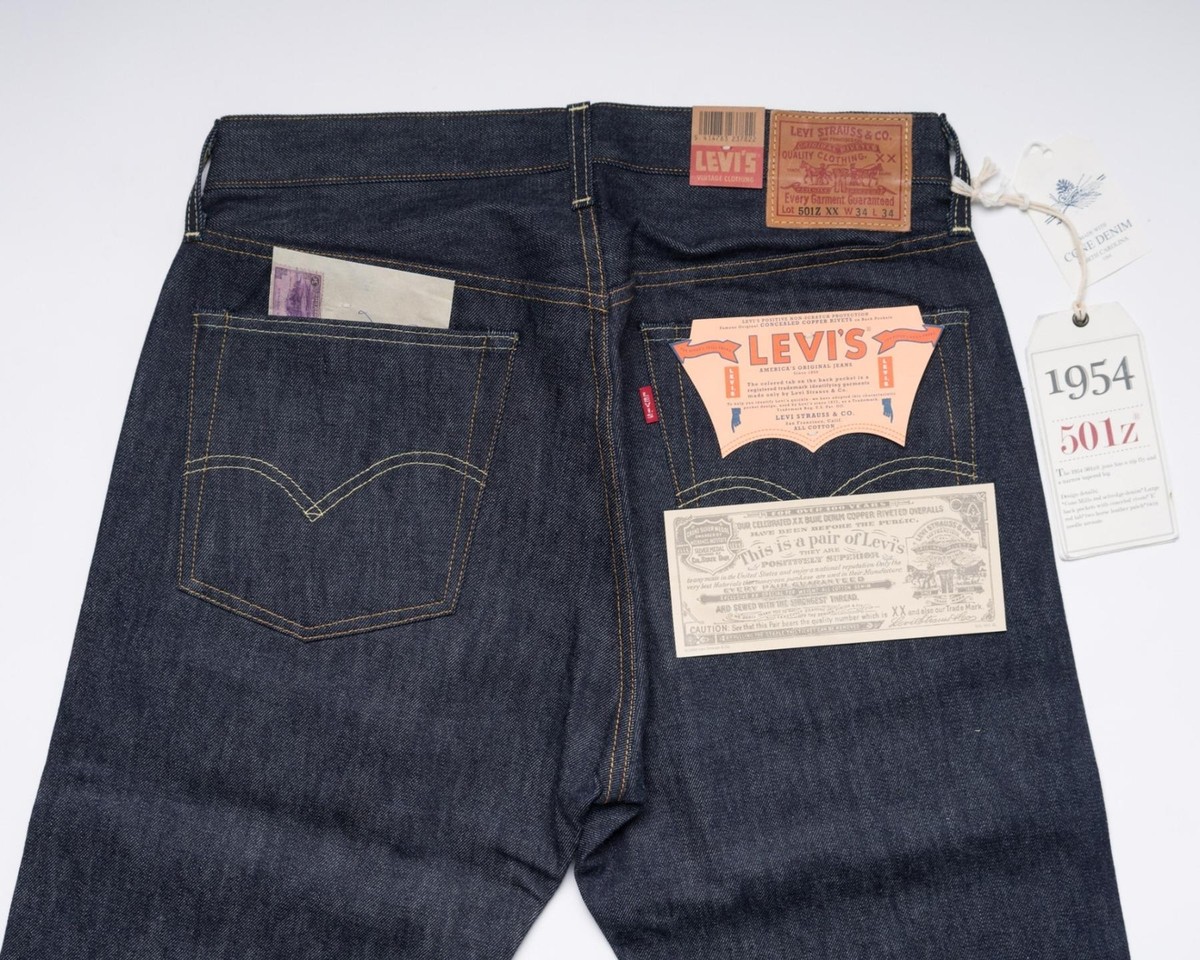 LVC Levi's Vintage Clothing 1954 501Z XX Selvedge Denim Jeans