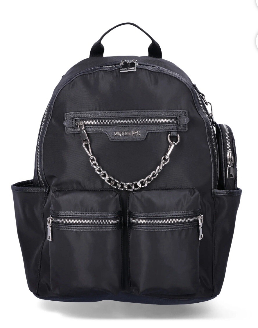 【大特価】Steve Madden SYMONE サッチェルバッグ Steve Madden NYC Women's Nylon Backpack - One Size, Silver