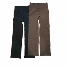 OQQ Leggings Womens Large 2 Piece Yoga Ribbed Seamless High Waist Activewear