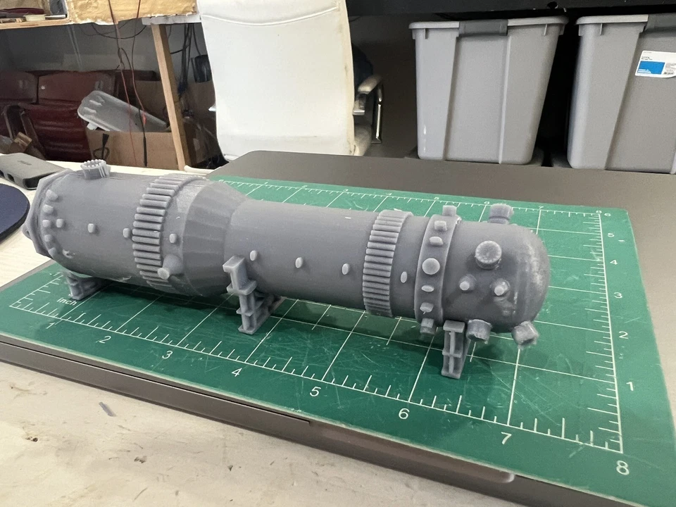 HO - Nuclear Steam Generator Flat Car Load - Image 2 of 4