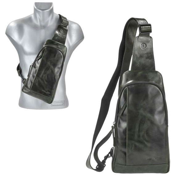 Greenburry UmhäNgetasche Leder Newport Crossover-Bag GrüN-image
