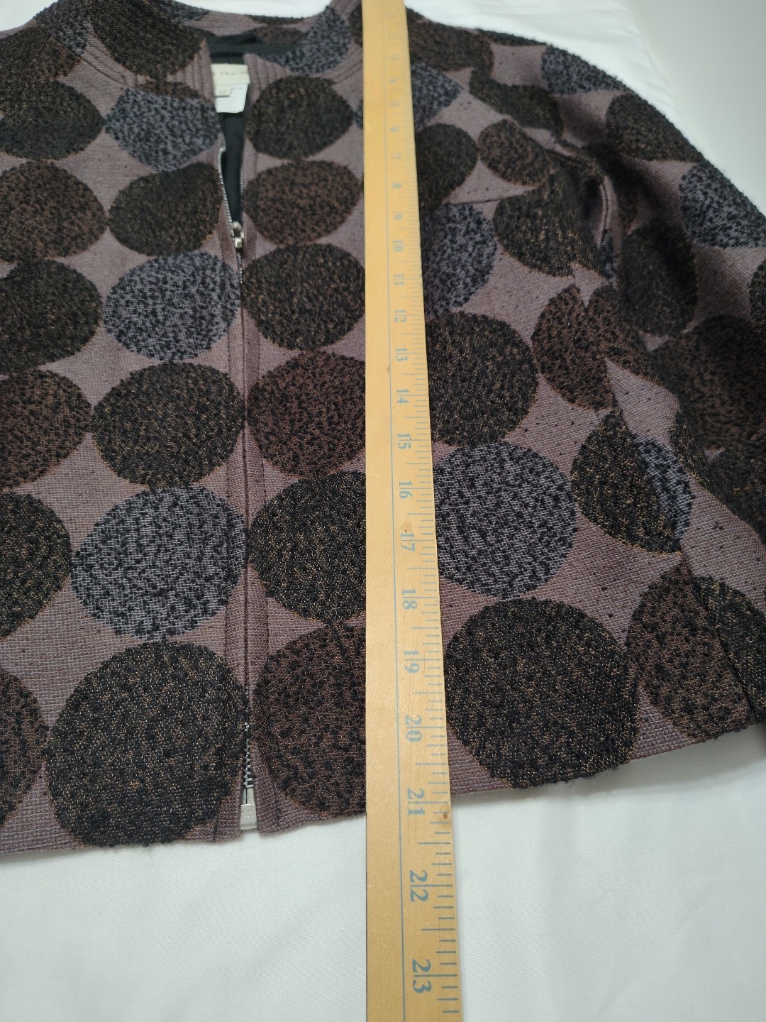 DRIES VAN NOTEN Wool Blend Circle Pattern Blazer … - image 3