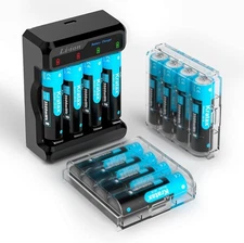 1.5V Lithium AA Rechargeable Batteries 3500mWh High Capacity AA Li-Ion Battery