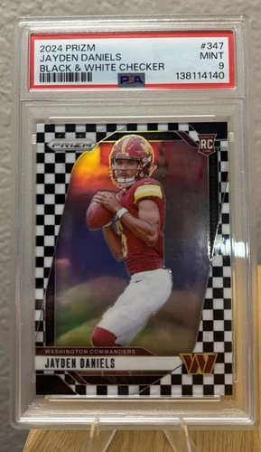 2024 Prizm Jayden Daniels Rookie Checkerboard PSA 9