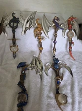 Vintage  Hamiliton Collection Revenge Of The Dragon Slayer Wall Decor Lot Of 10