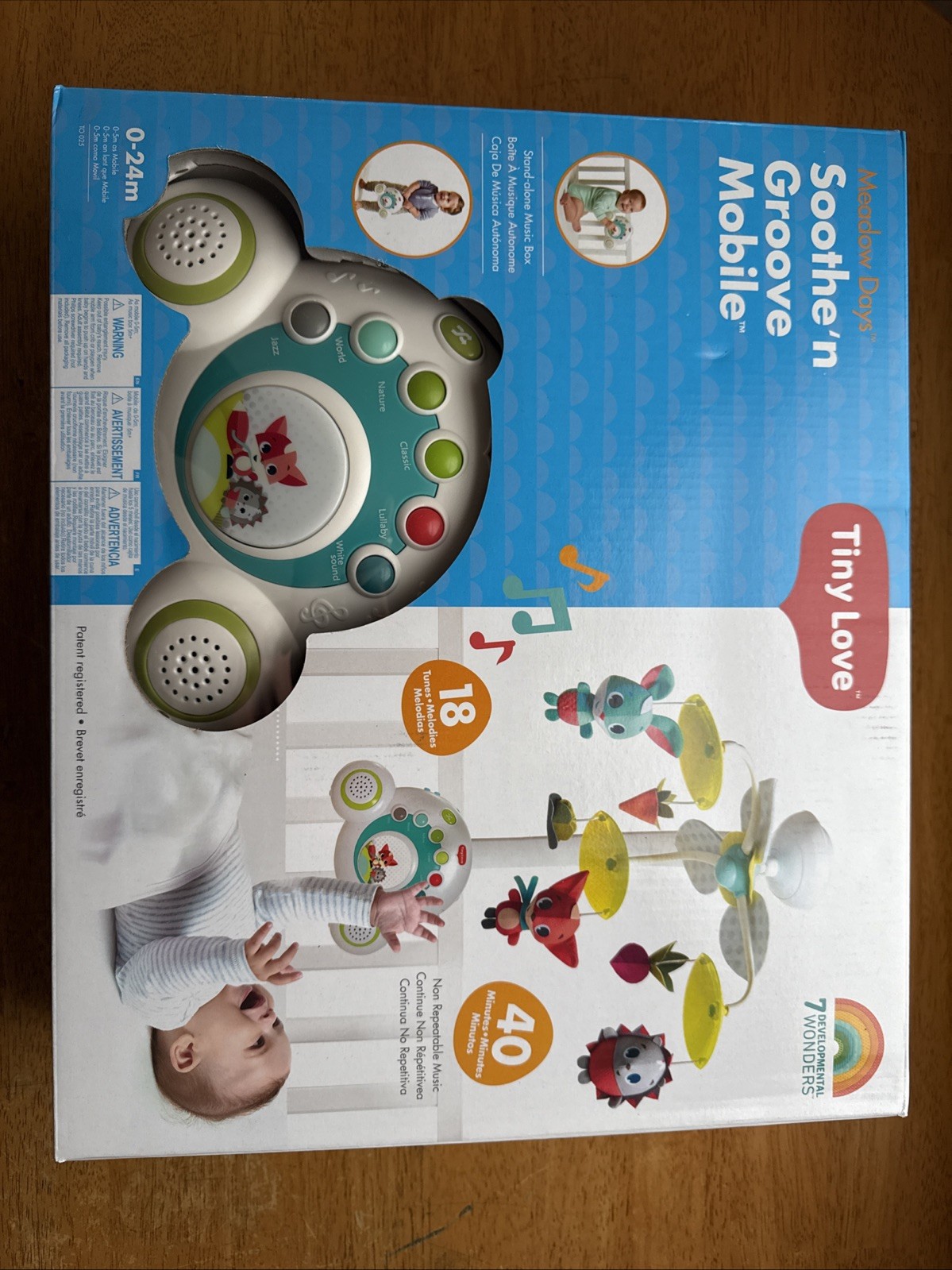 Tiny Love Soothe 'n Groove Mobile 2021 Meadow Days Music Box BRAND NEW