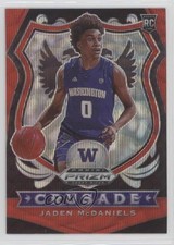 2020-21 Panini Prizm Draft Picks Crusade Ruby Wave Jaden McDaniels #91 z7h