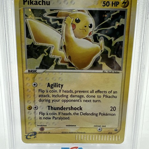 Pokémon Black Star 2003 promoción #012 Pikachu-Holo PSA 3 en muy buena condición - Imagen 5 de 11
