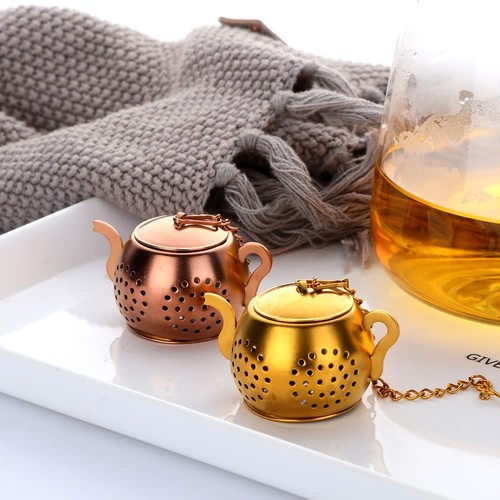 3 Pack Tea Infuser For Loose Tea Stainless Steel Reusable Strainer Filters Ba... - Foto 5 di 7