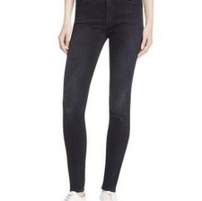 MOTHER The Looker Black Denim Jeans Women Stretch Pockets Size 28 Regular