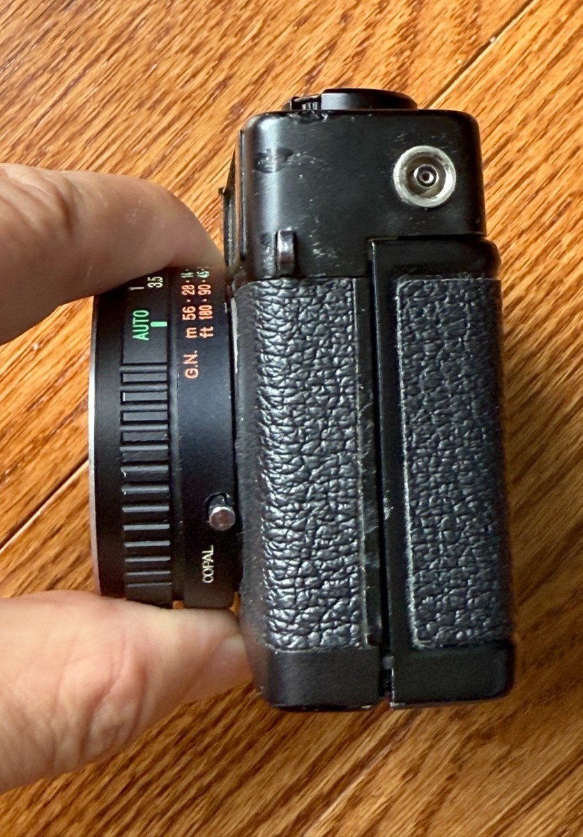Konica C35 Flash Matic Black 38mm f/2.8 Rangefinder 35mm