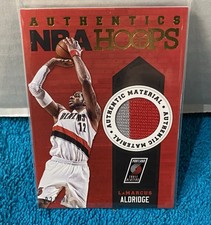 2013-14 Panini NBA Hoops Authentics Materials #2/10 LaMarcus Aldridge #66 Prime