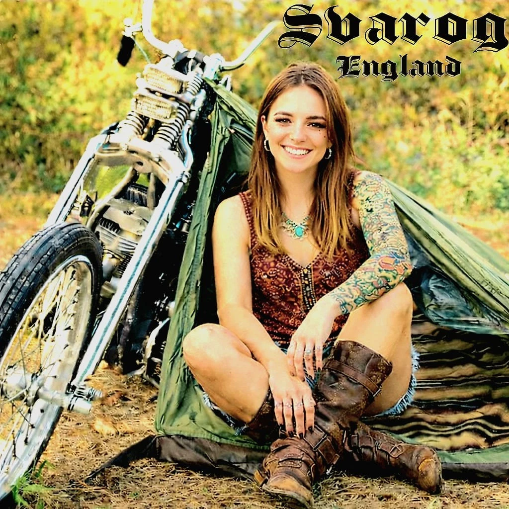 SVAROG England harley oldschool chopper biker motorcycle tent Gypsy Soul
Opens in a new window or ta