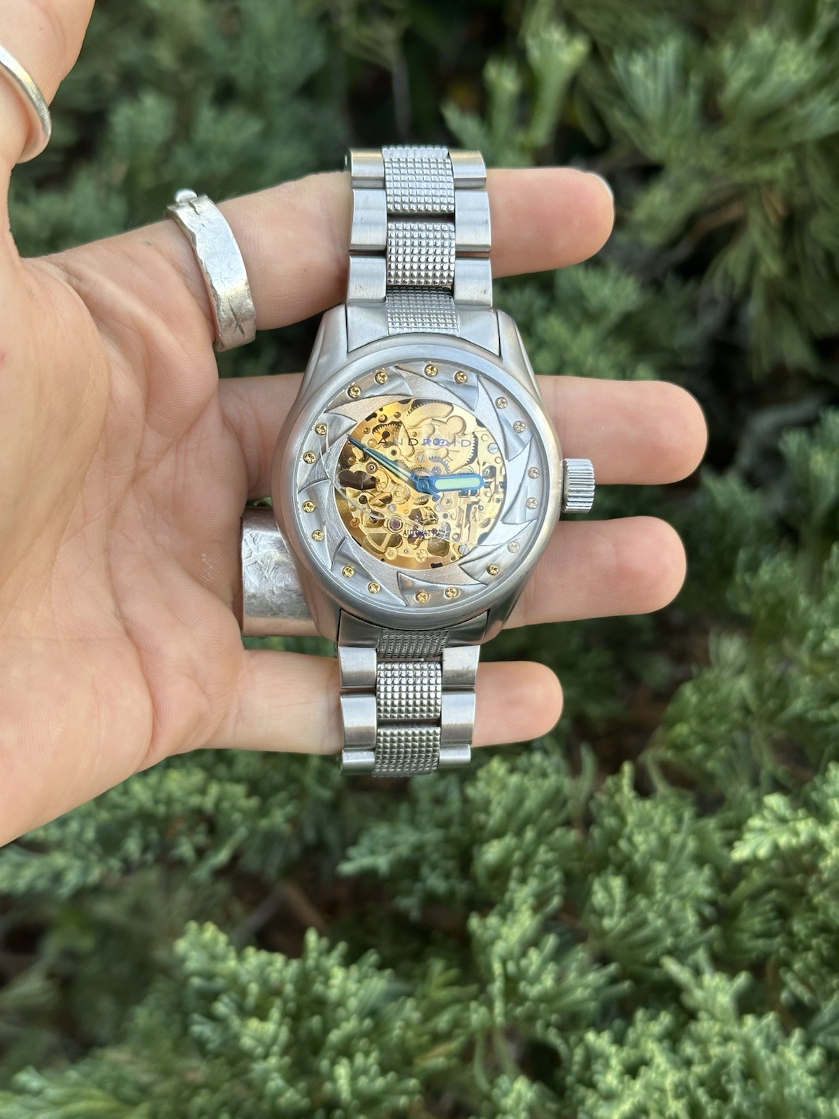 Android AD318 Skeleton Automatic Watch 21 Jewel M… - image 1