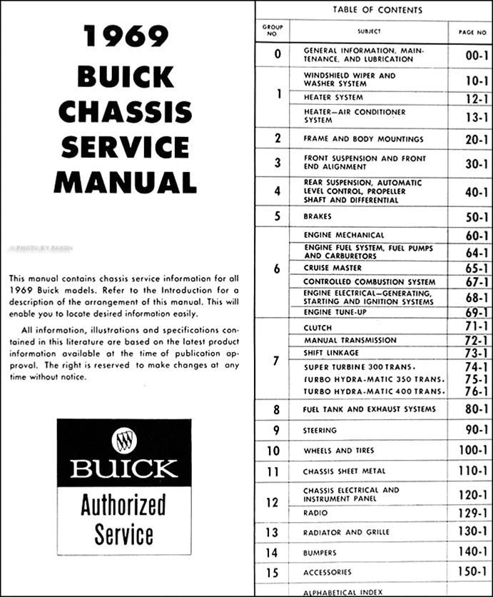 Buick 1969 taller de reparación manual y servicio de carrocería PDF en USB  Foto 2 de 4