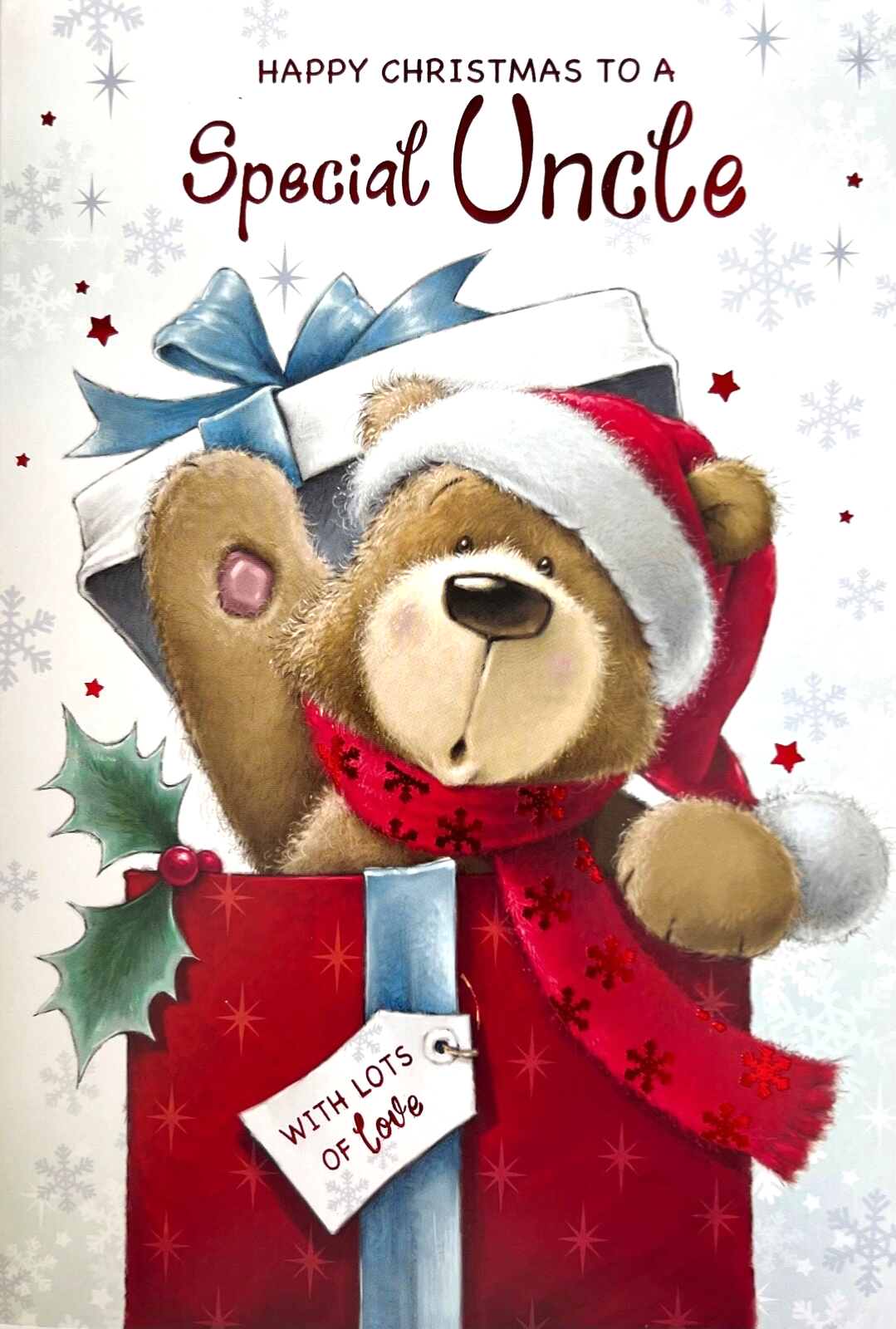 Christmas card Special Uncle with lots of love Xmas XSE30341