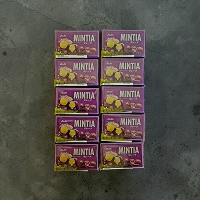 Asahi Japan Mintia Mints - Refreshable Cool Grape 50 Tablets - Packs of Ten (10)