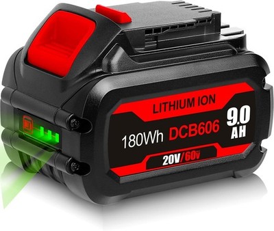 9.0Ah Battery for Dewalt 20v/60v Flex-Volt DCB615 DCB612 DCB609 DCB606 Cordless