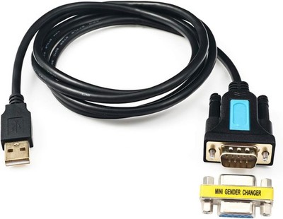 CableDeconn USB to RS232 Adapter with Prolific PL2303 Chipset 6ft 2m USB 2.0