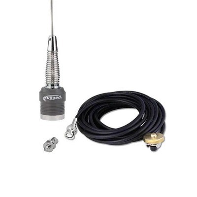 Rugged Radios EXT-ANT-KIT-VHF-ABH, Kit Antenna 15 ft Cable 144-174 MHz SS
