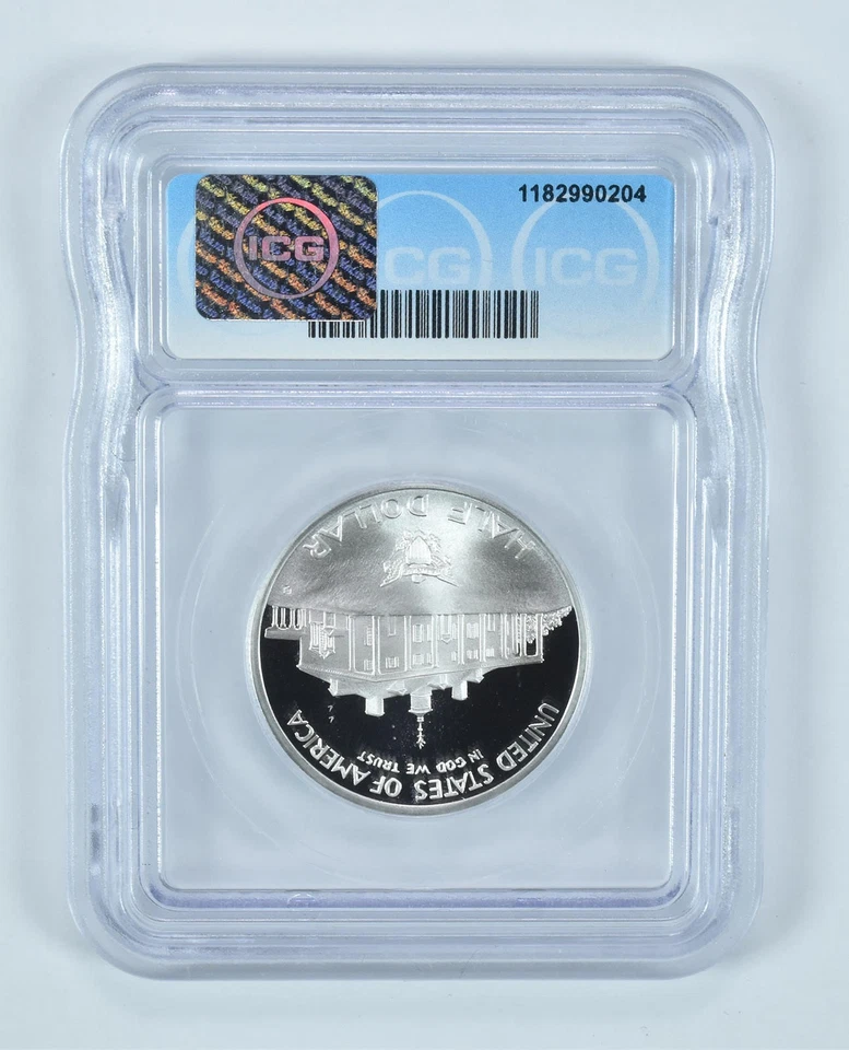 1982-S George Washington Commemorative Half Dollar PR70 DCAM ICG *8478 - Image 2 of 4