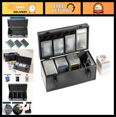 Toploader Storage Box for 3''x4'' Trading Cards, Holds 300+ Rigid Sleeves, DIY Spo
