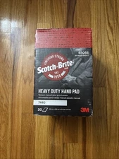 3M Scotch-Brite 7440 Heavy Duty Hand Pads 6 in x 9 in. 20 pieces New!