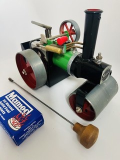Vintage Mamod Dampfwalzenmaschine SR1A funktionsfähig
