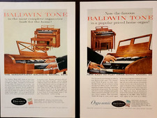 Baldwin Organ Original 1958 Vintage Print Ads Wall Art
