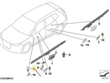 BMW iX I20 Türgriff und Armlehne vorne links LED 63315A5F748 NEU ORIGINAL