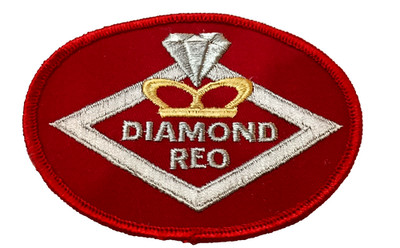 Vintage Diamond Reo Trucks Company Grill Logo Cloth Patch New NOS 1970s
