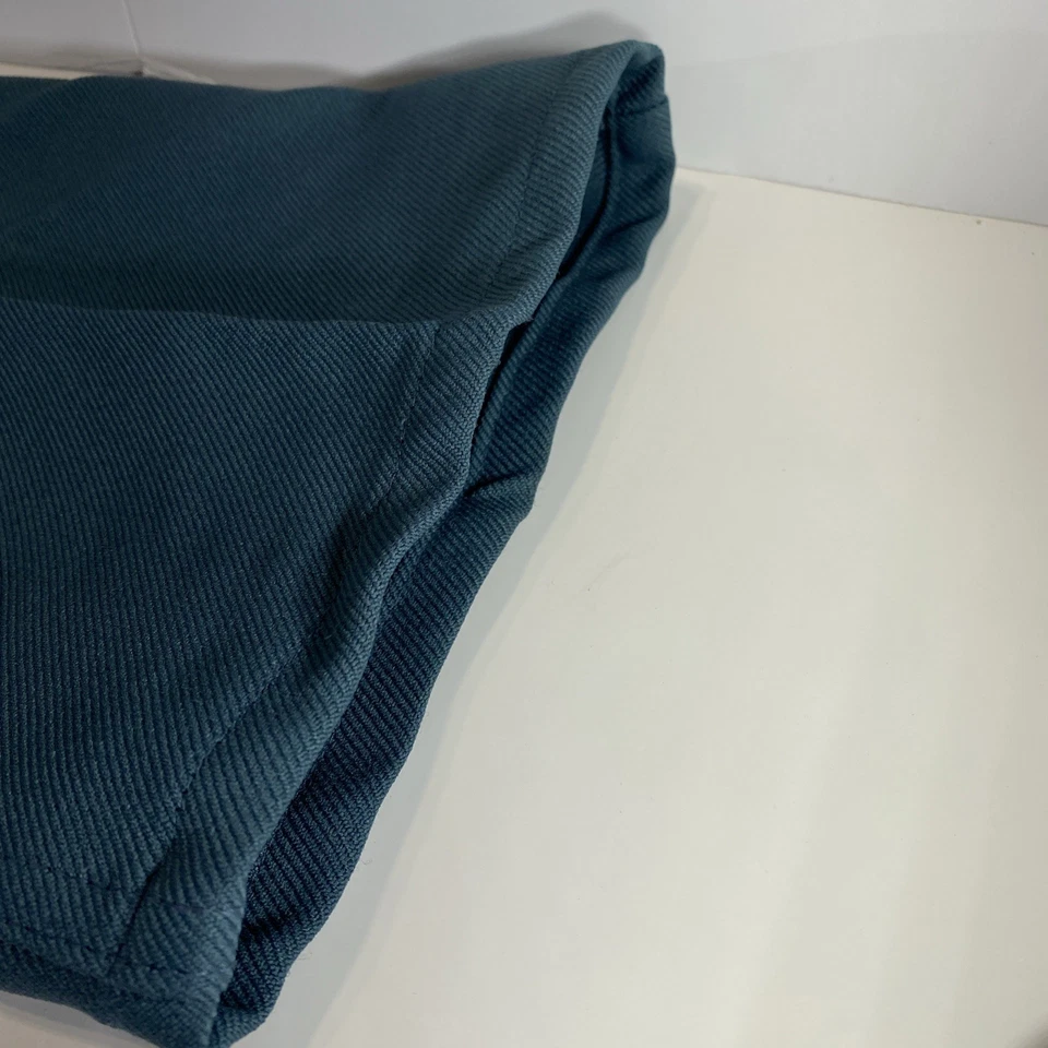 Винтажный Levi's Sta-Prest мужчин 34 x 29 бирюзовый синий постоянный пресс платье брюки коричневый вкладка - Изображение 3 из 4